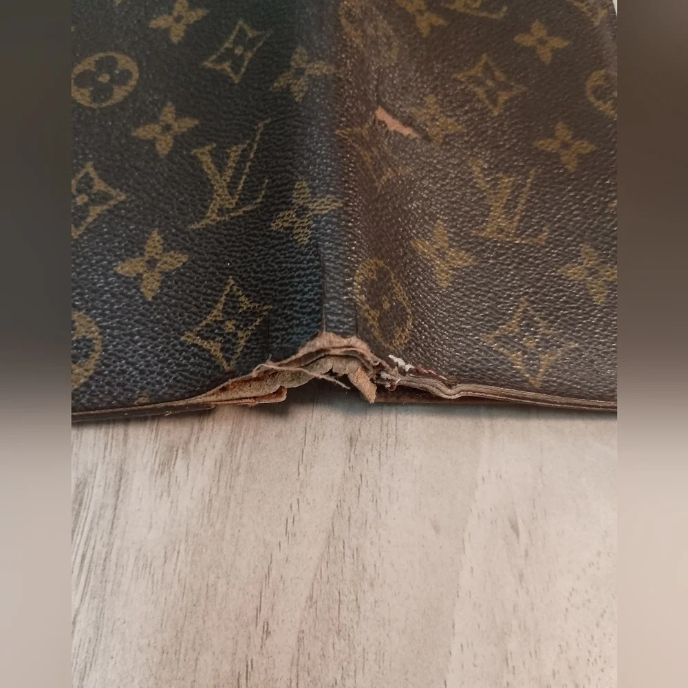 LOUIS VUITTON PORTE FOUIL BROZA MONOGRAM CANVAS Brown PVC WOMEN'S Used